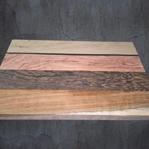 Oak,black palmwood,pink ivory, ebony and kiaat chesse board