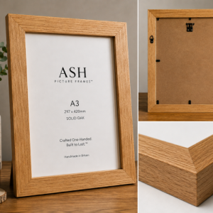 A3 Handmade Solid Oak Picture Frame