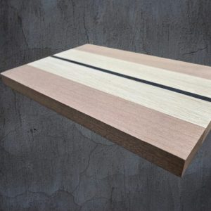 Walnut, Oak & Ebony Cheese Board UK | Handmade Luxury Wooden Serving Board