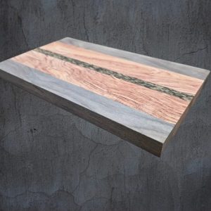 Walnut, Pink Ivory & Black Palmwood Cheese Board UK | Handmade Luxury Serving Board